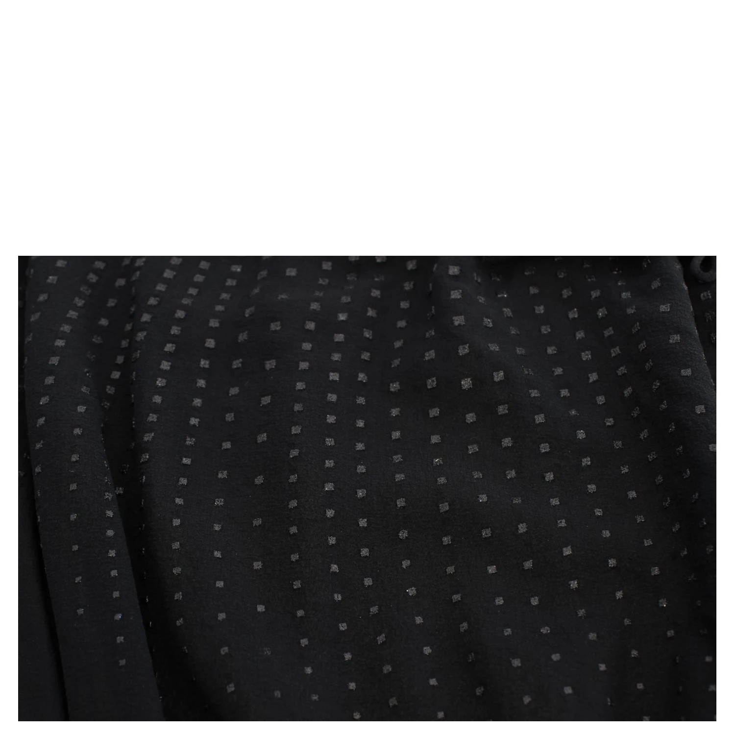 Black Neck Wrap Top Blouse