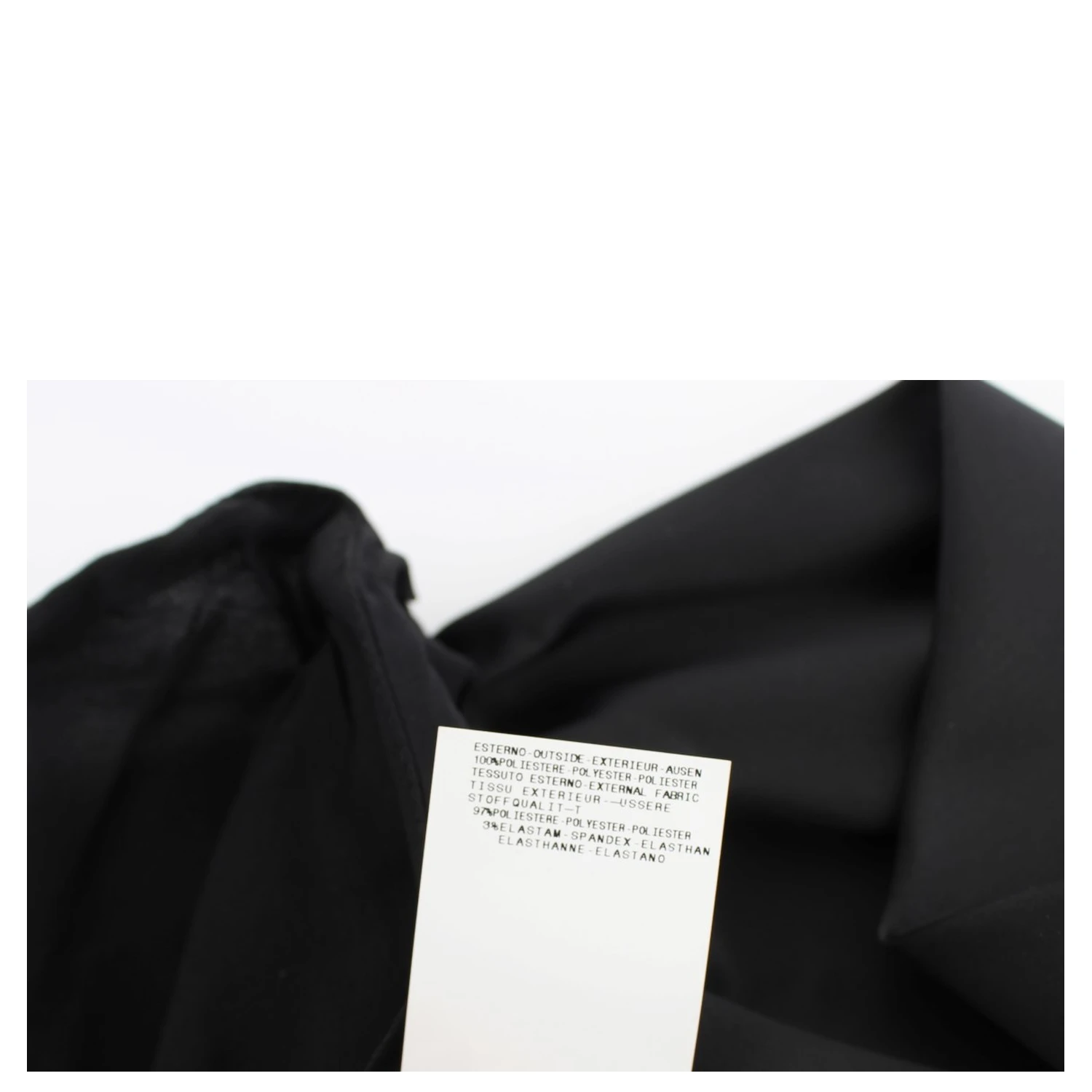 Black Neck Wrap Top Blouse