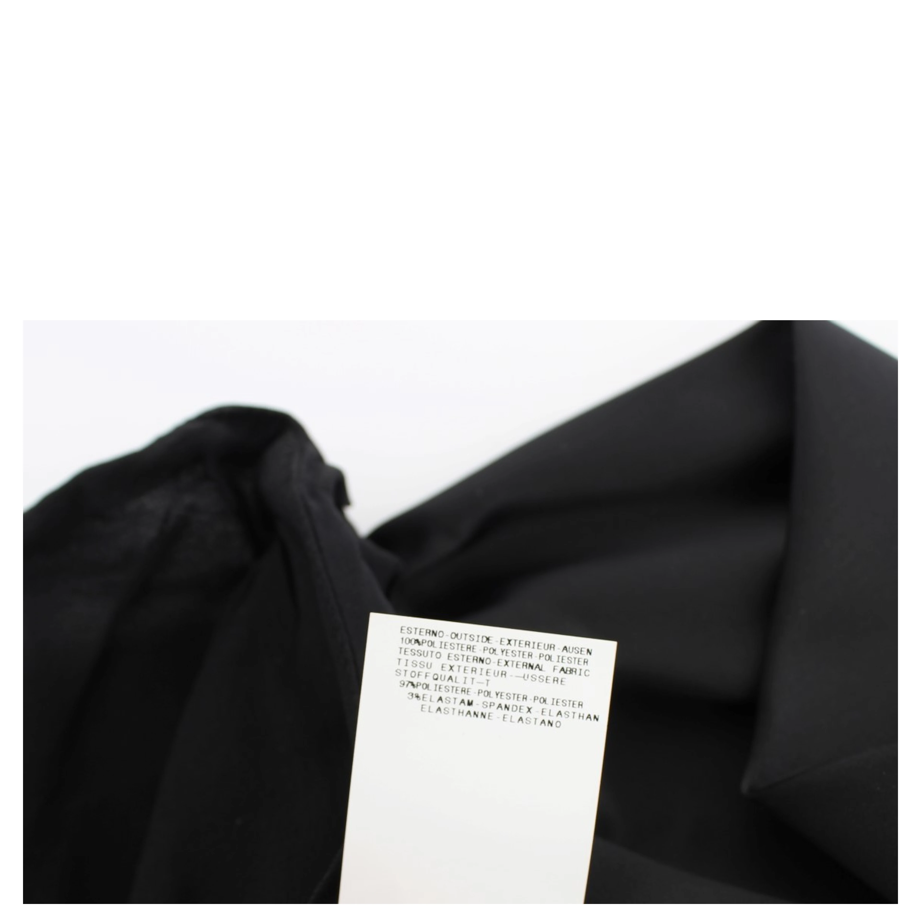 Black Neck Wrap Top Blouse