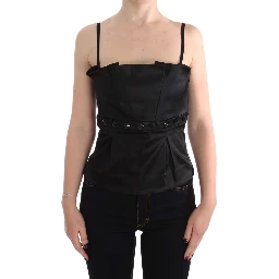 Black Tank Party Evening Top Blouse