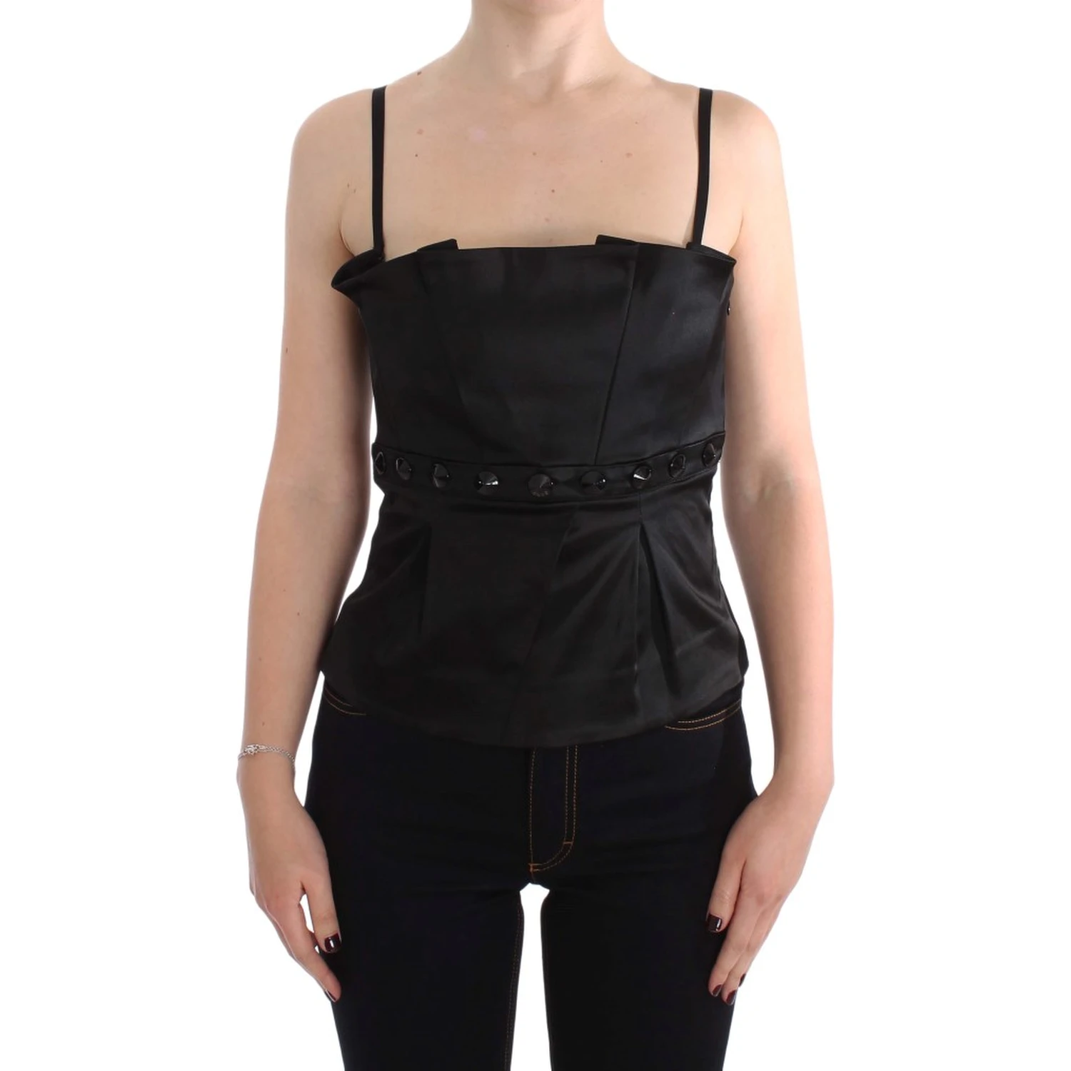 Black Tank Party Evening Top Blouse