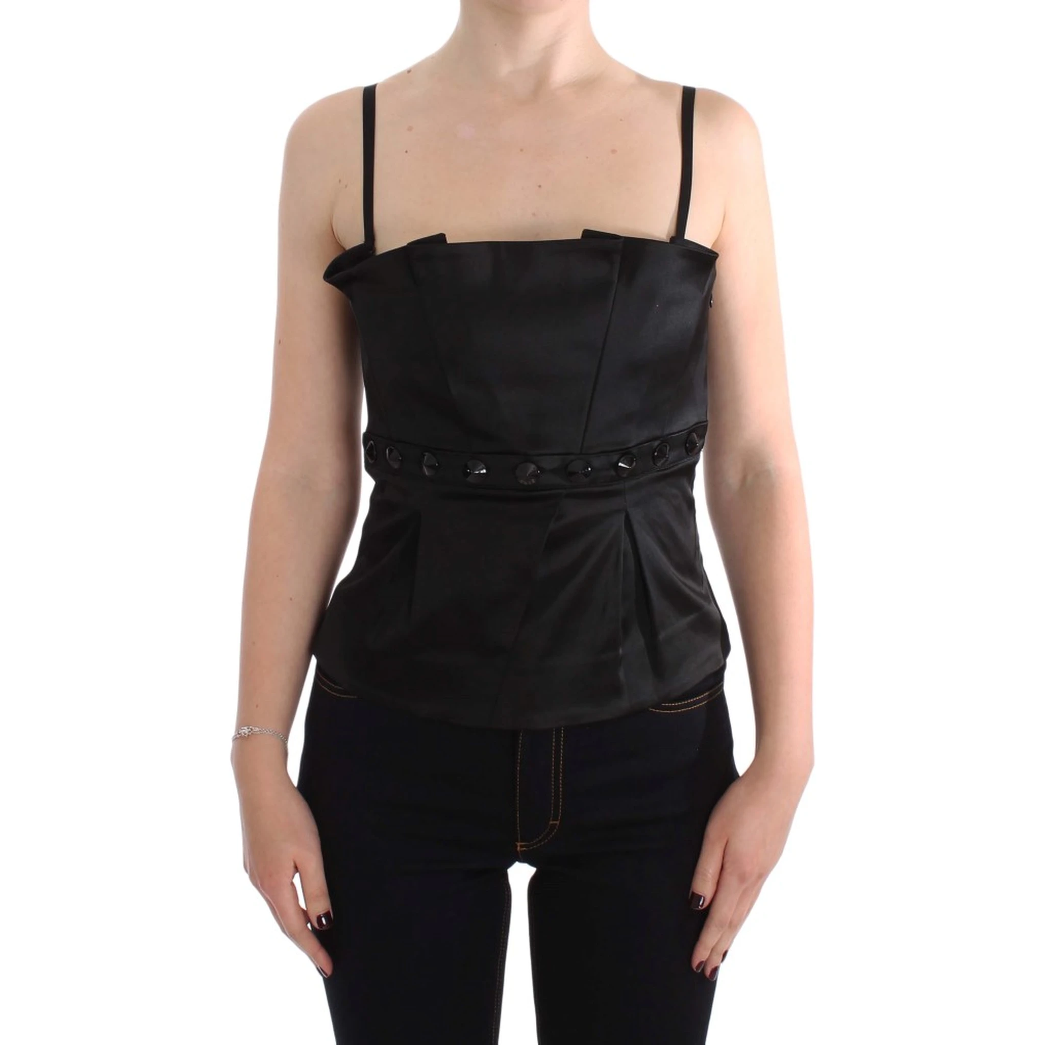 Black Tank Party Evening Top Blouse