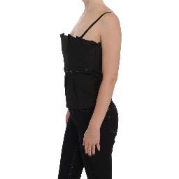 Black Tank Party Evening Top Blouse