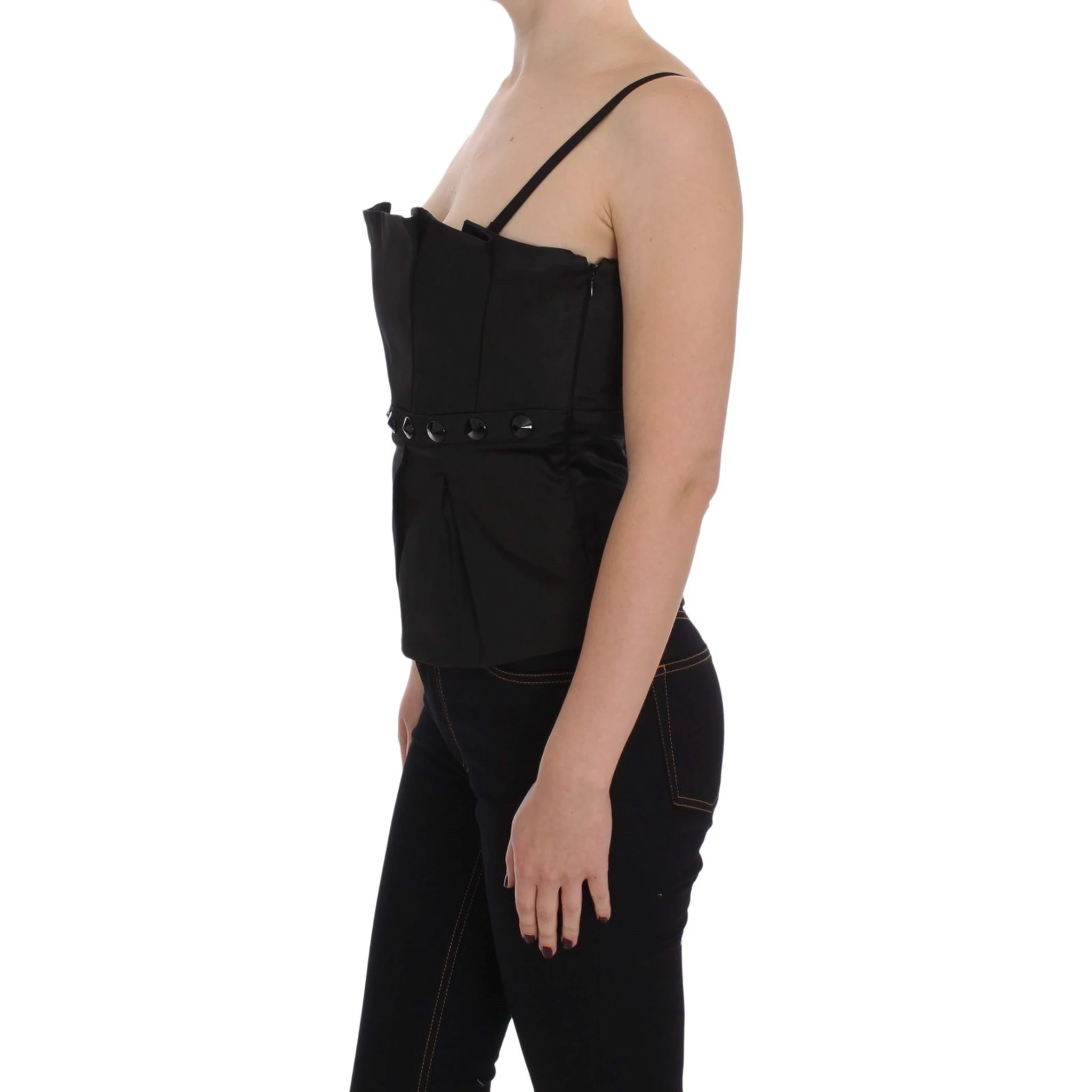 Black Tank Party Evening Top Blouse