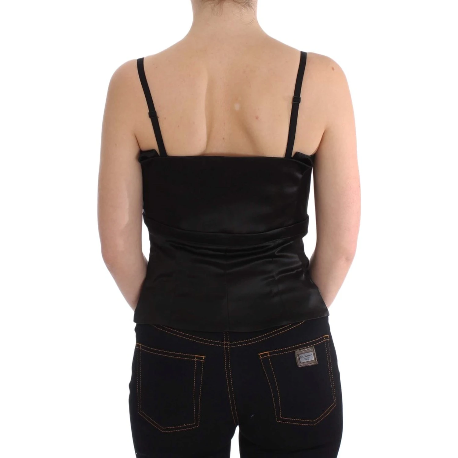 Black Tank Party Evening Top Blouse