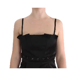 Black Tank Party Evening Top Blouse