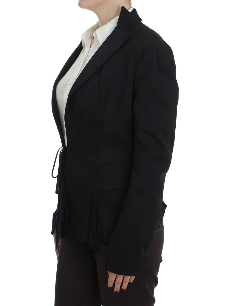 Black Stretch Single Breasted Blazer Jacket alternative