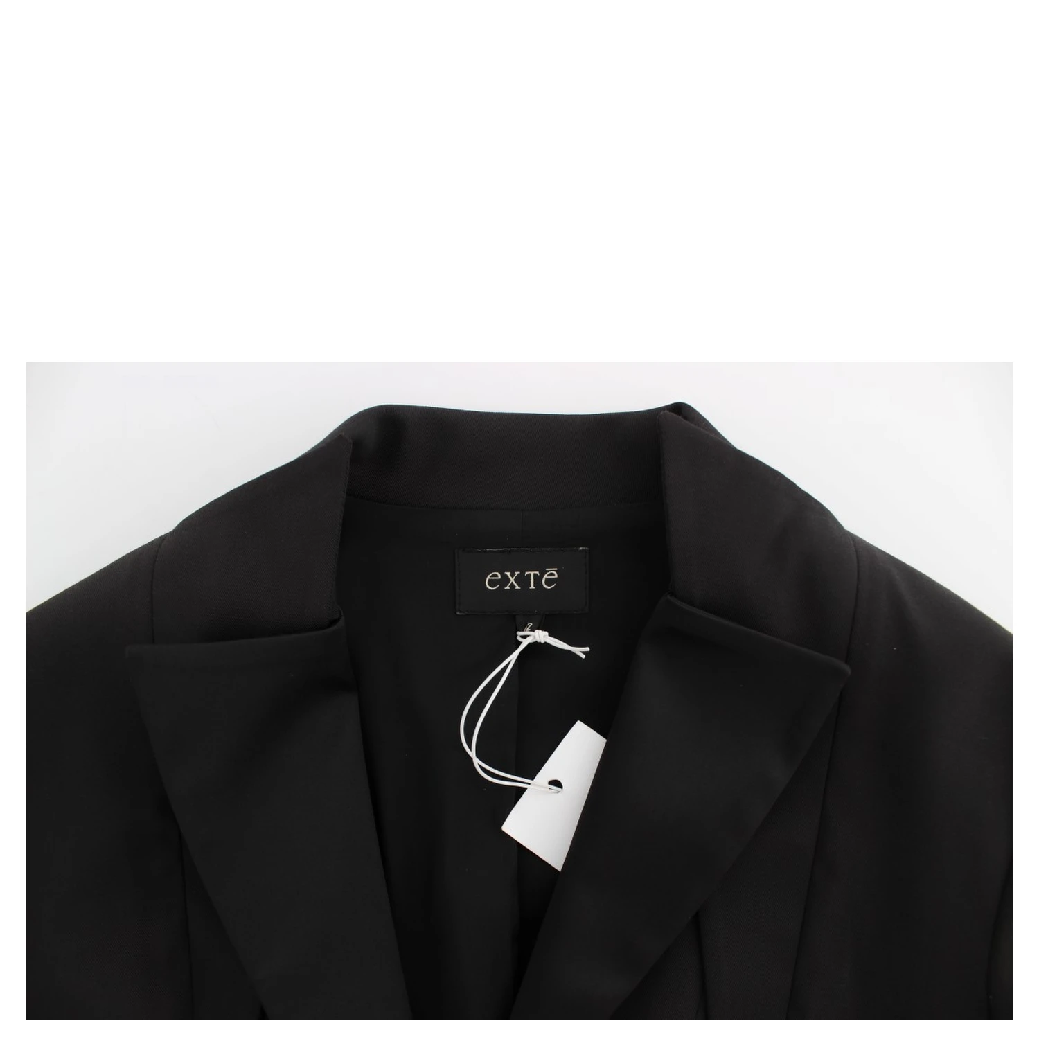 Black Stretch Single Breasted Blazer Jacket