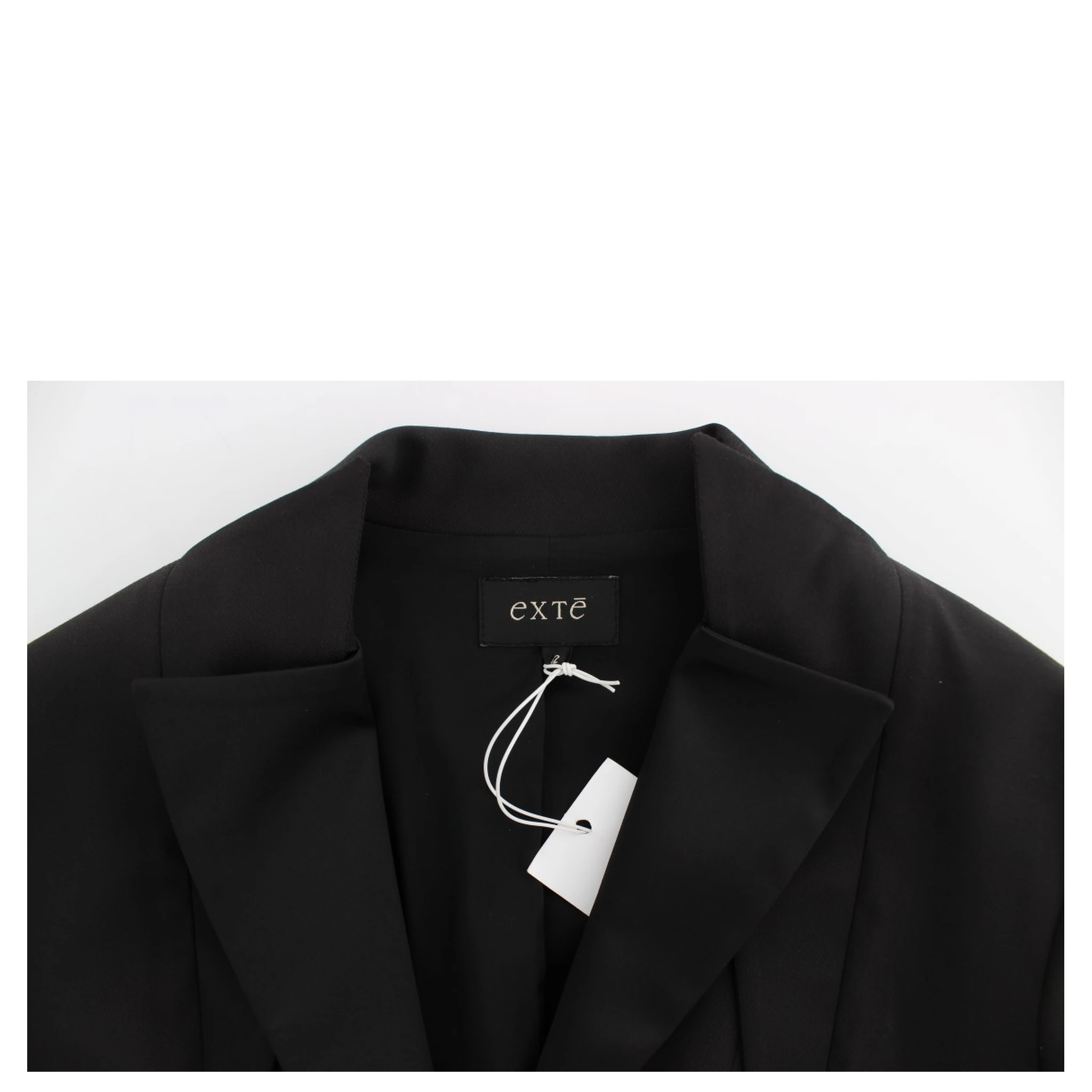 Black Stretch Single Breasted Blazer Jacket