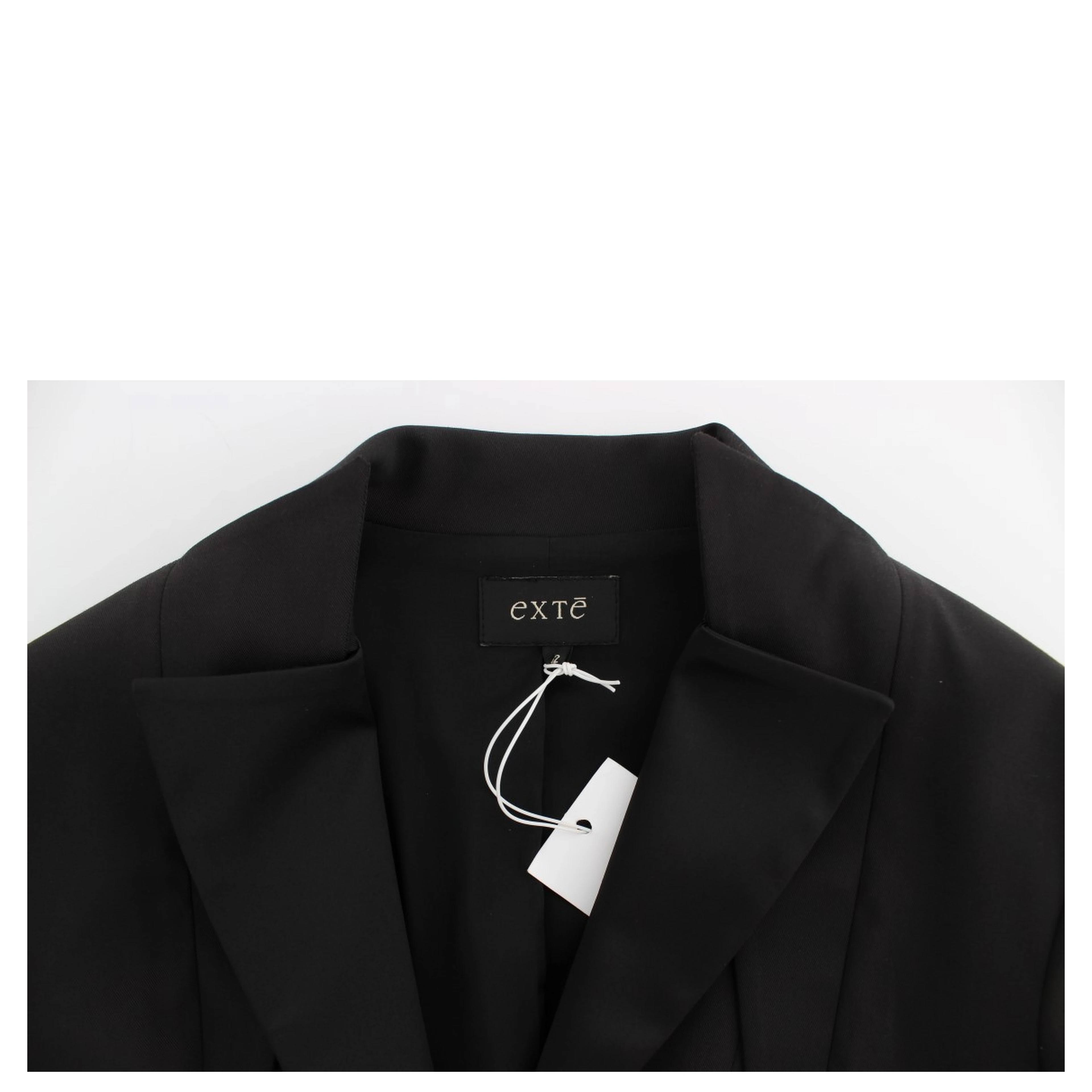 Black Stretch Single Breasted Blazer Jacket
