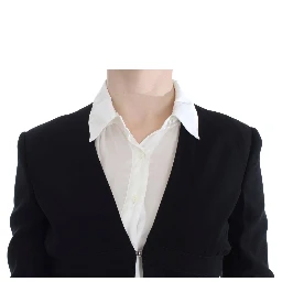 Black Blue Two Piece Suit Skirt & Blazer