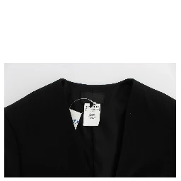 Black Blue Two Piece Suit Skirt & Blazer