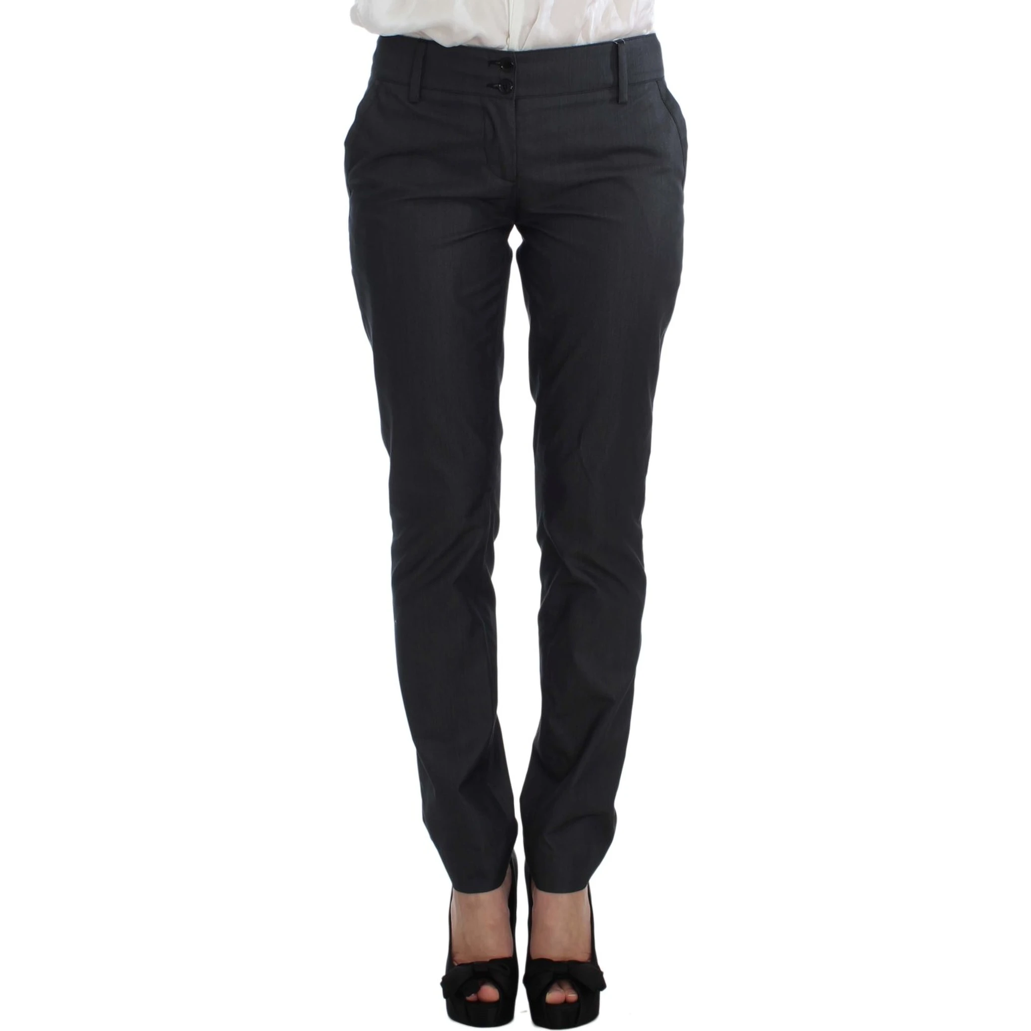 Gray One Button Two Piece Suit