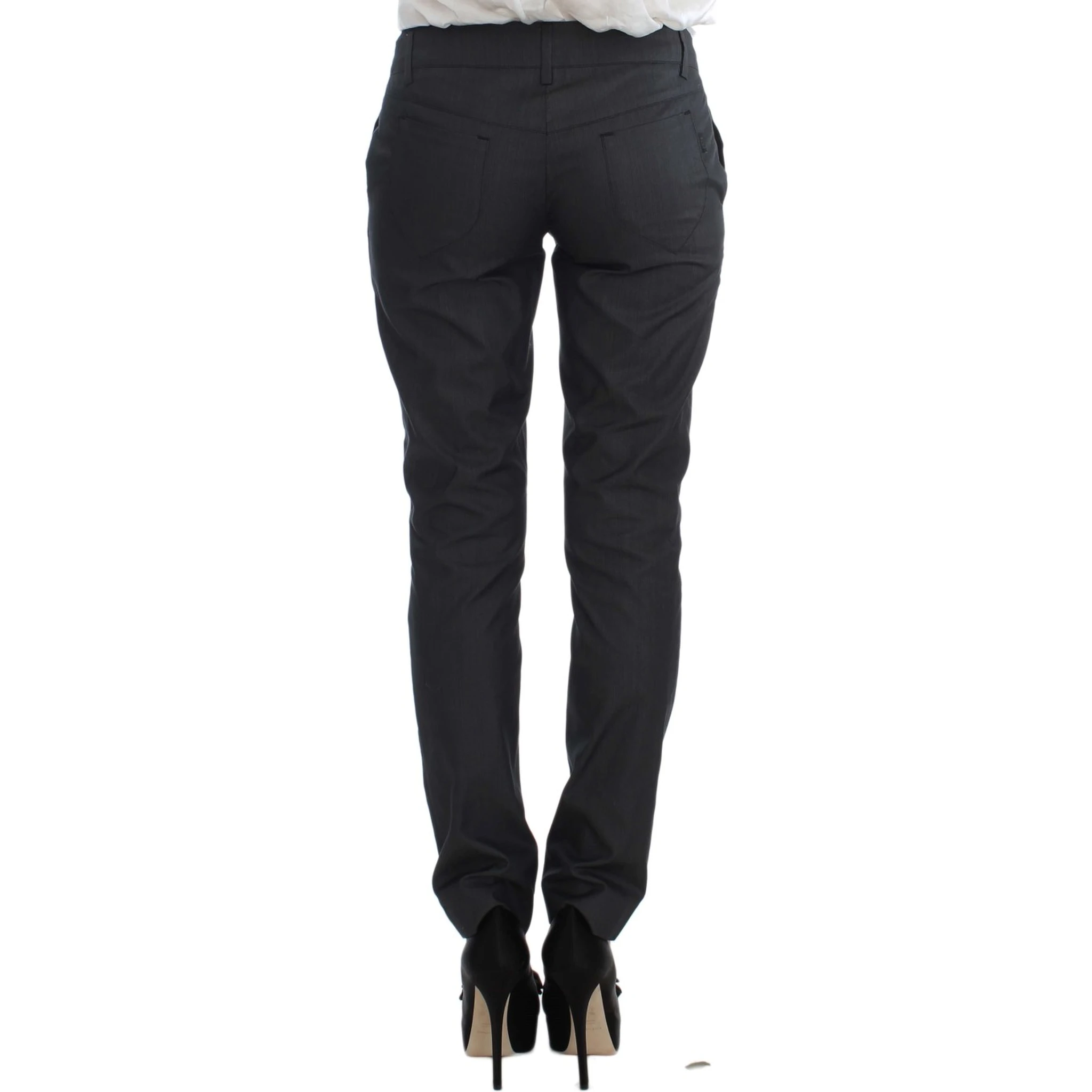 Gray One Button Two Piece Suit