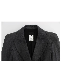 Gray One Button Two Piece Suit