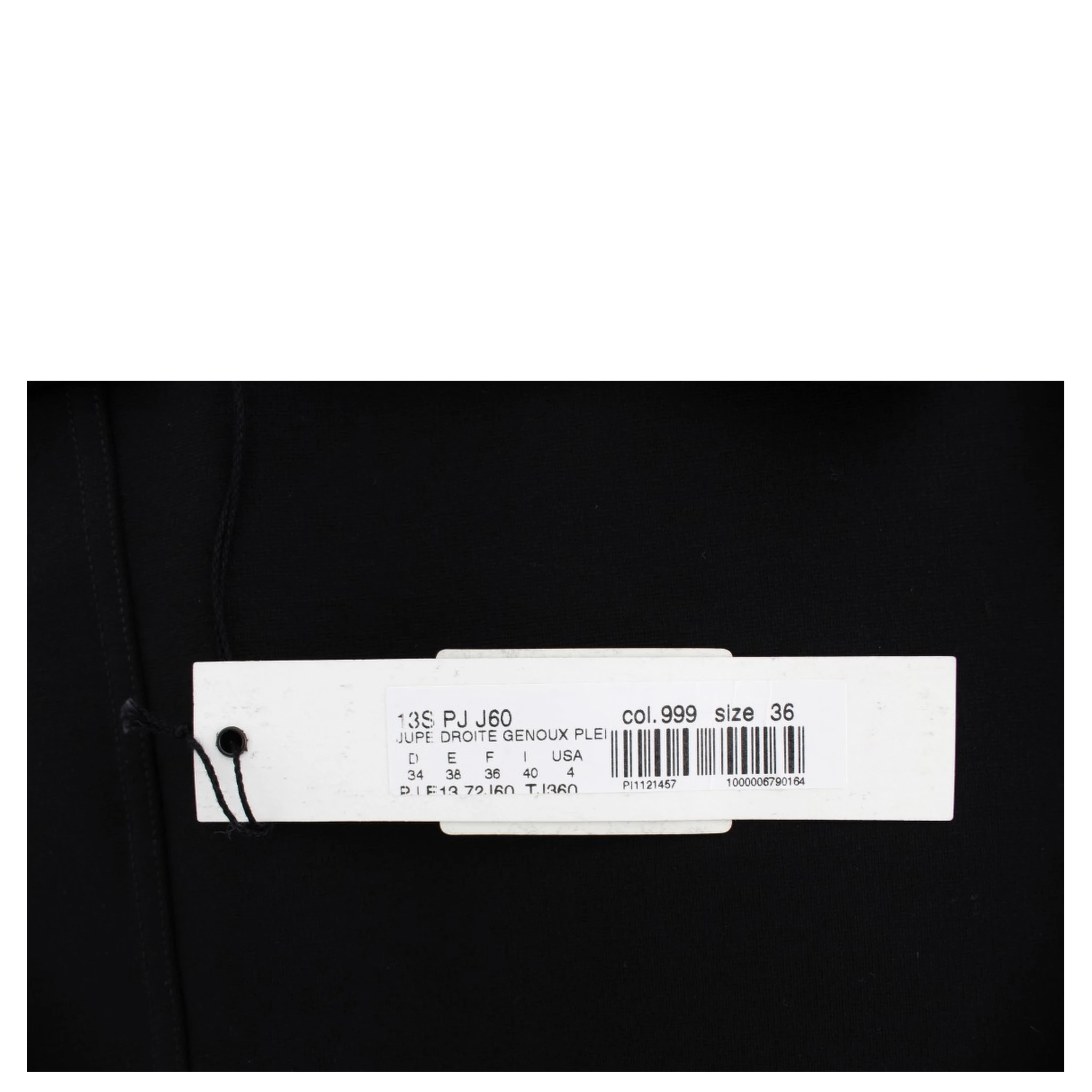 Black Straight Pencil Skirt