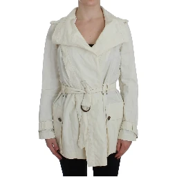 White Trench Coat Jacket
