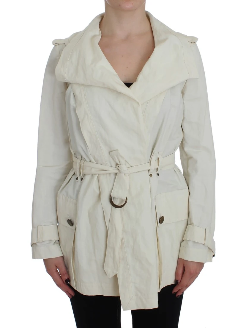 White Trench Coat Jacket