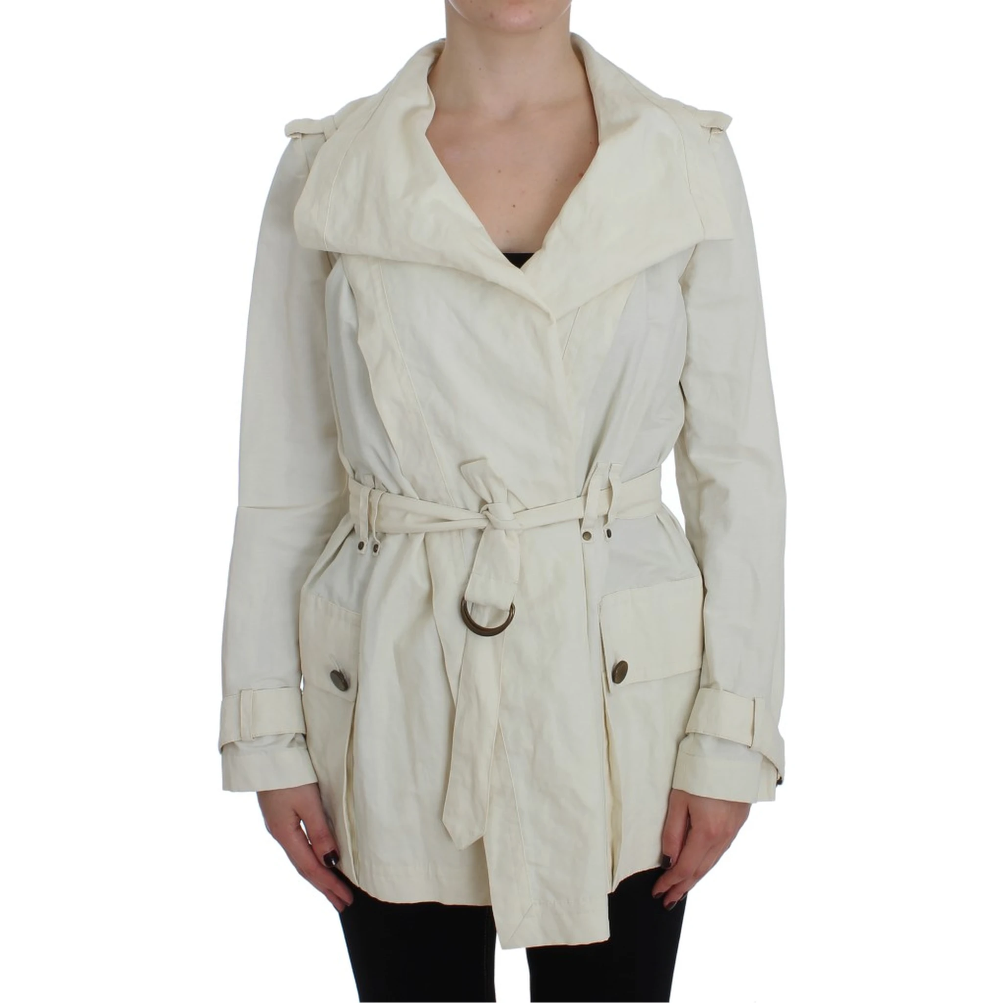 White Trench Coat Jacket
