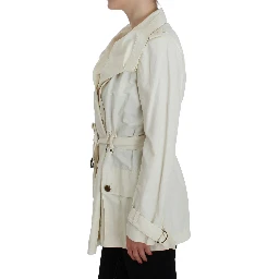 White Trench Coat Jacket