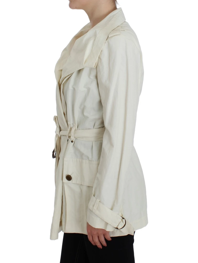 White Trench Coat Jacket