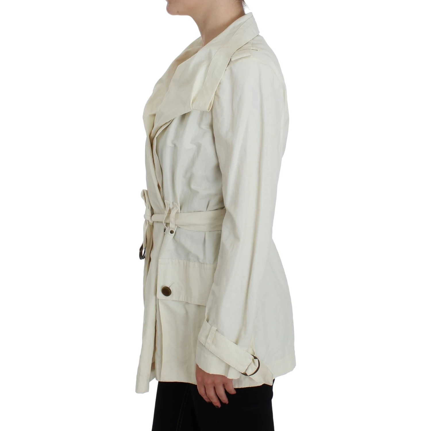 White Trench Coat Jacket