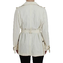 White Trench Coat Jacket