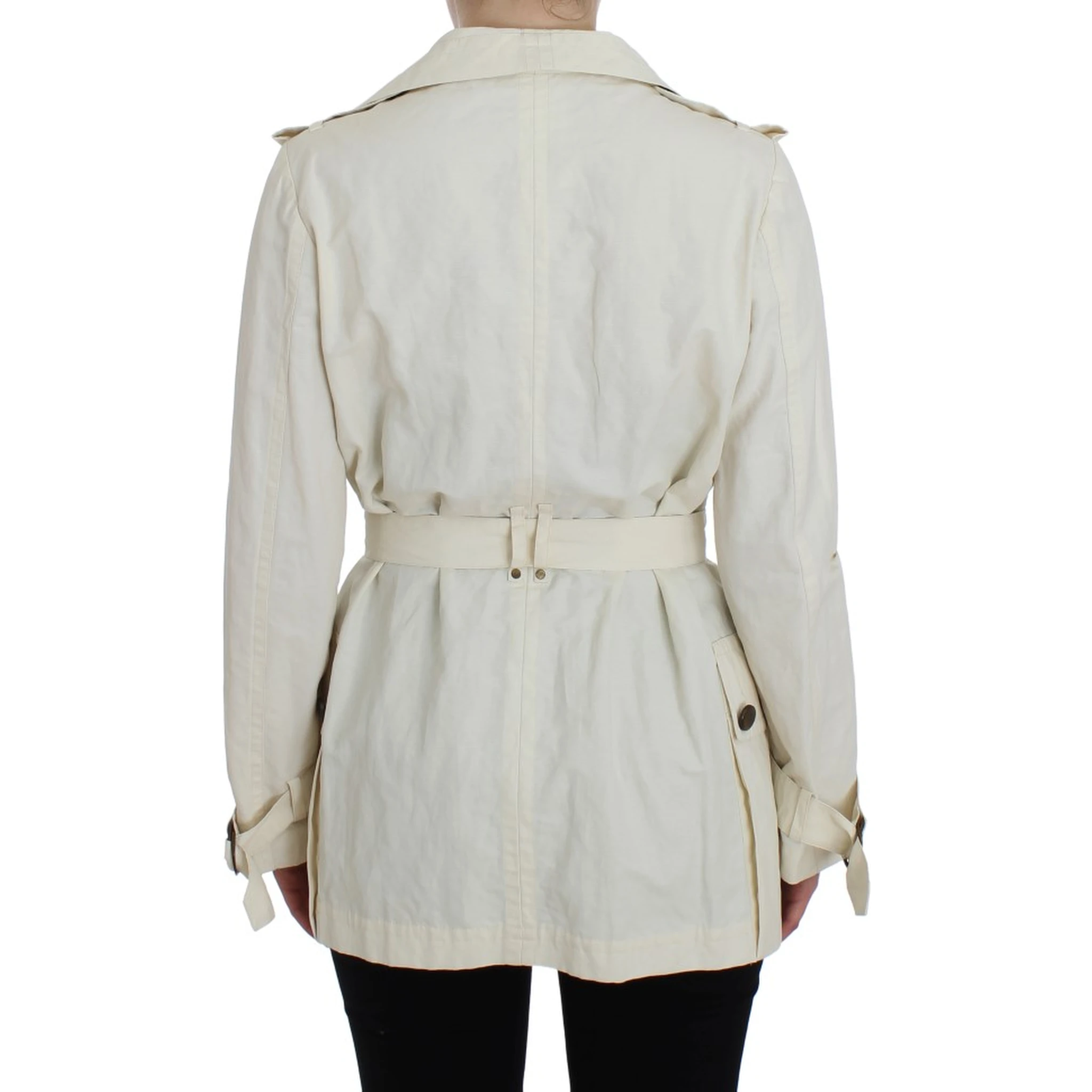 White Trench Coat Jacket