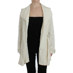 White Trench Coat Jacket