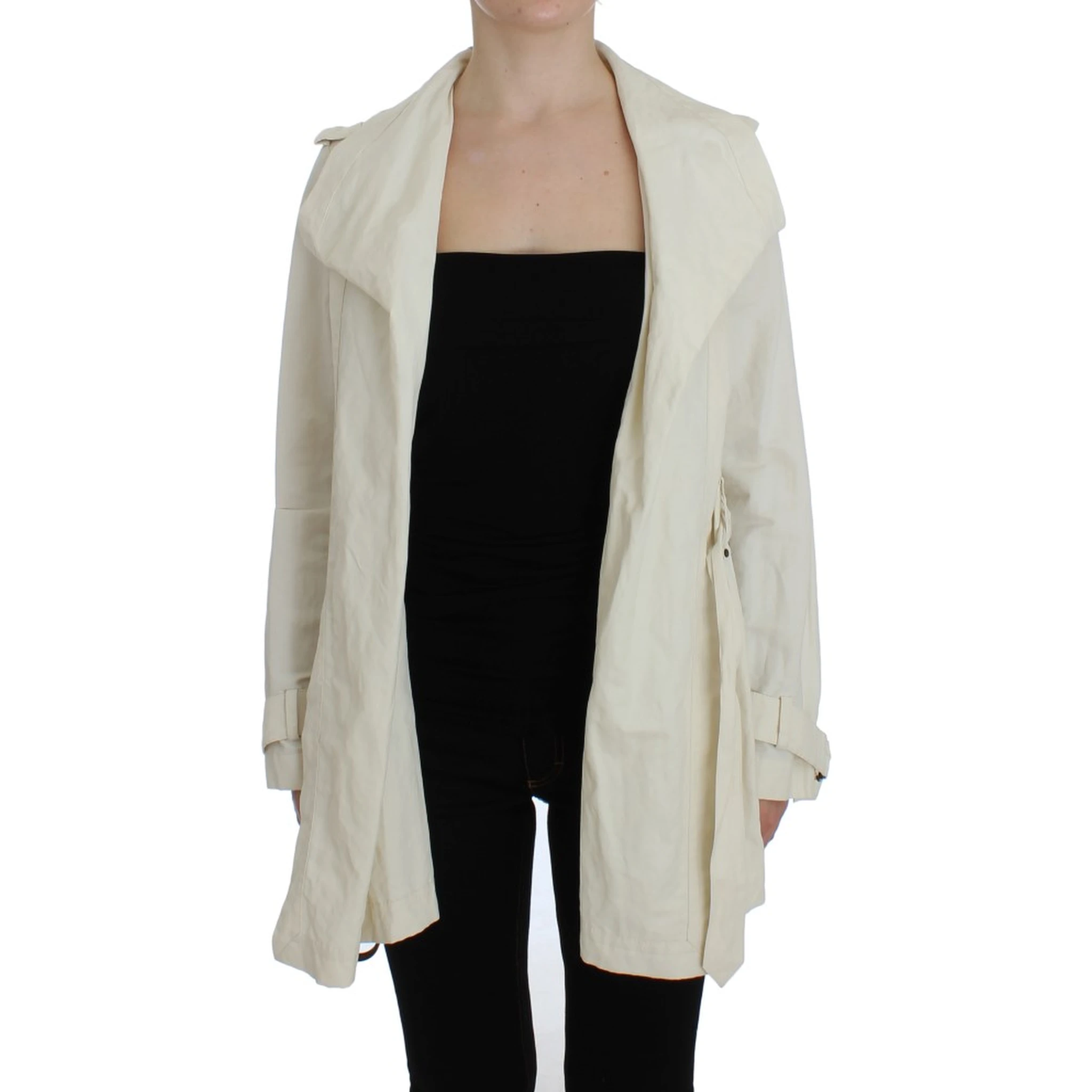 White Trench Coat Jacket