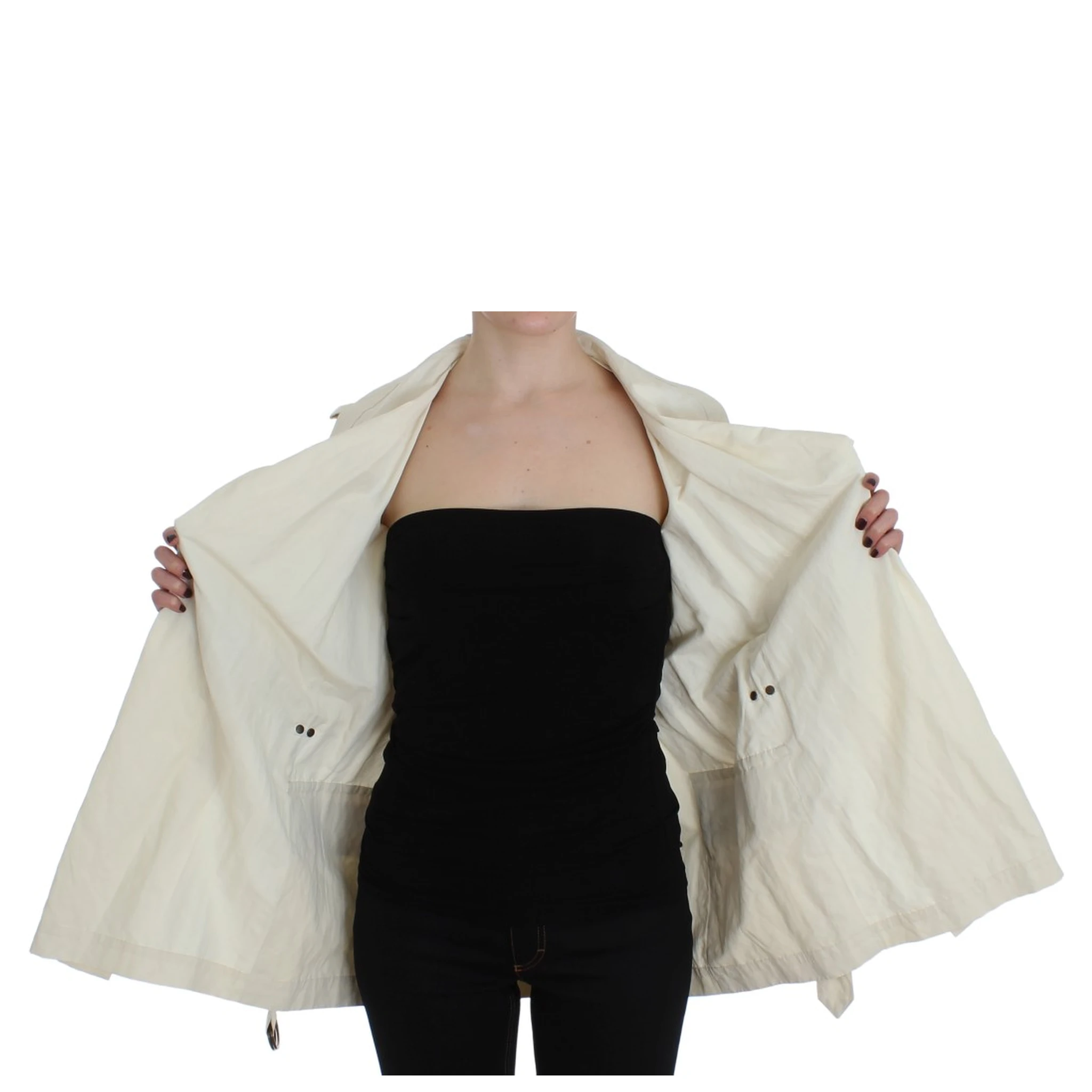White Trench Coat Jacket