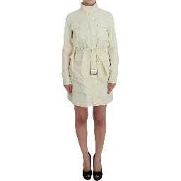 Beige Weather Proof Trench Jacket Coat
