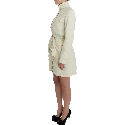 Beige Weather Proof Trench Jacket Coat