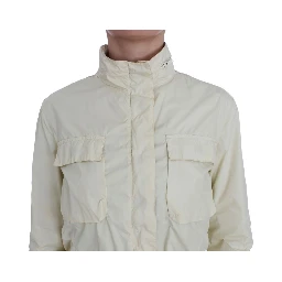 Beige Weather Proof Trench Jacket Coat