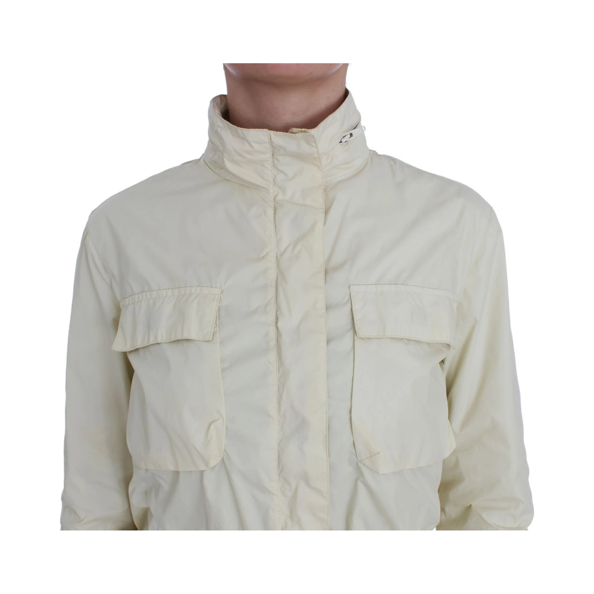 Beige Weather Proof Trench Jacket Coat