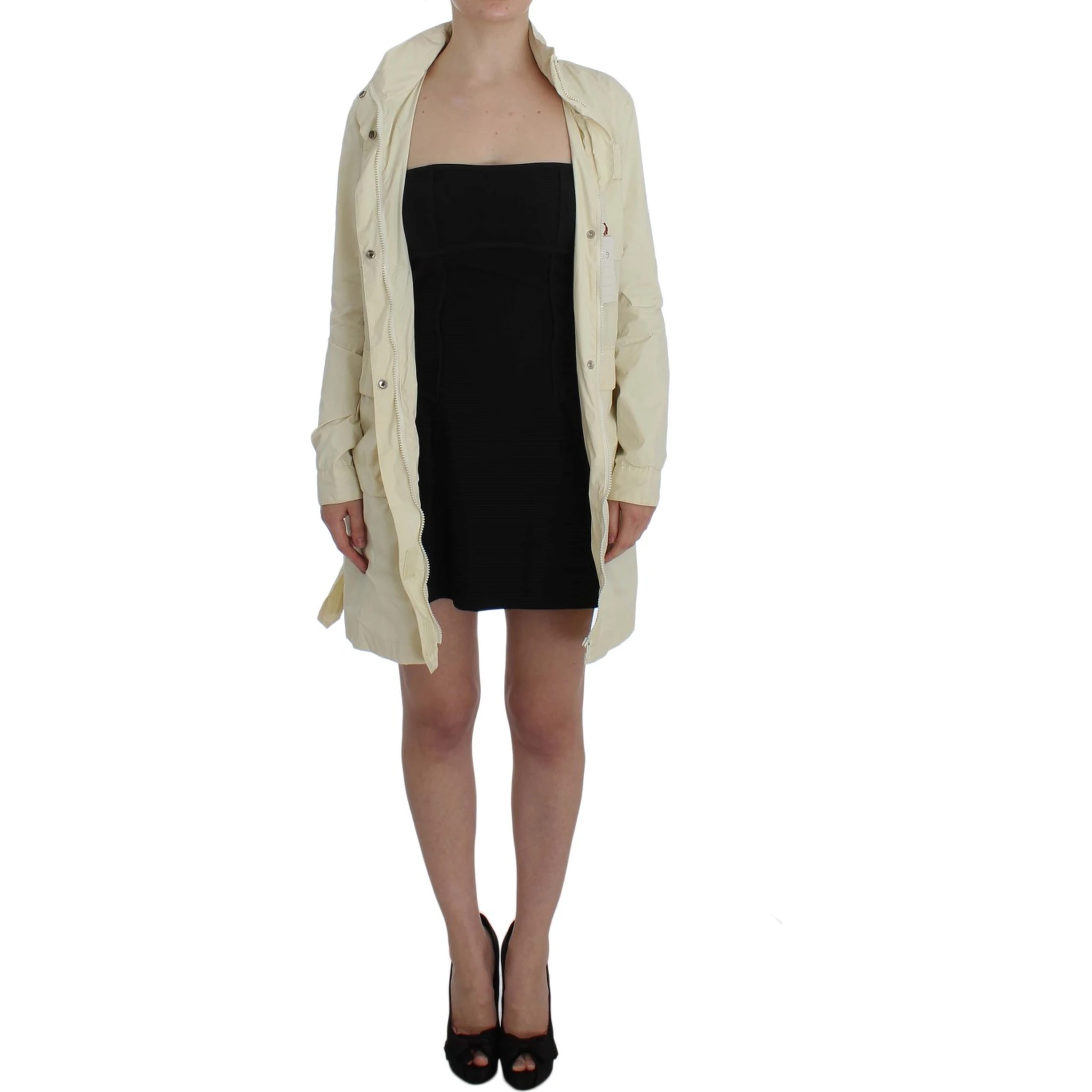 Beige Weather Proof Trench Jacket Coat