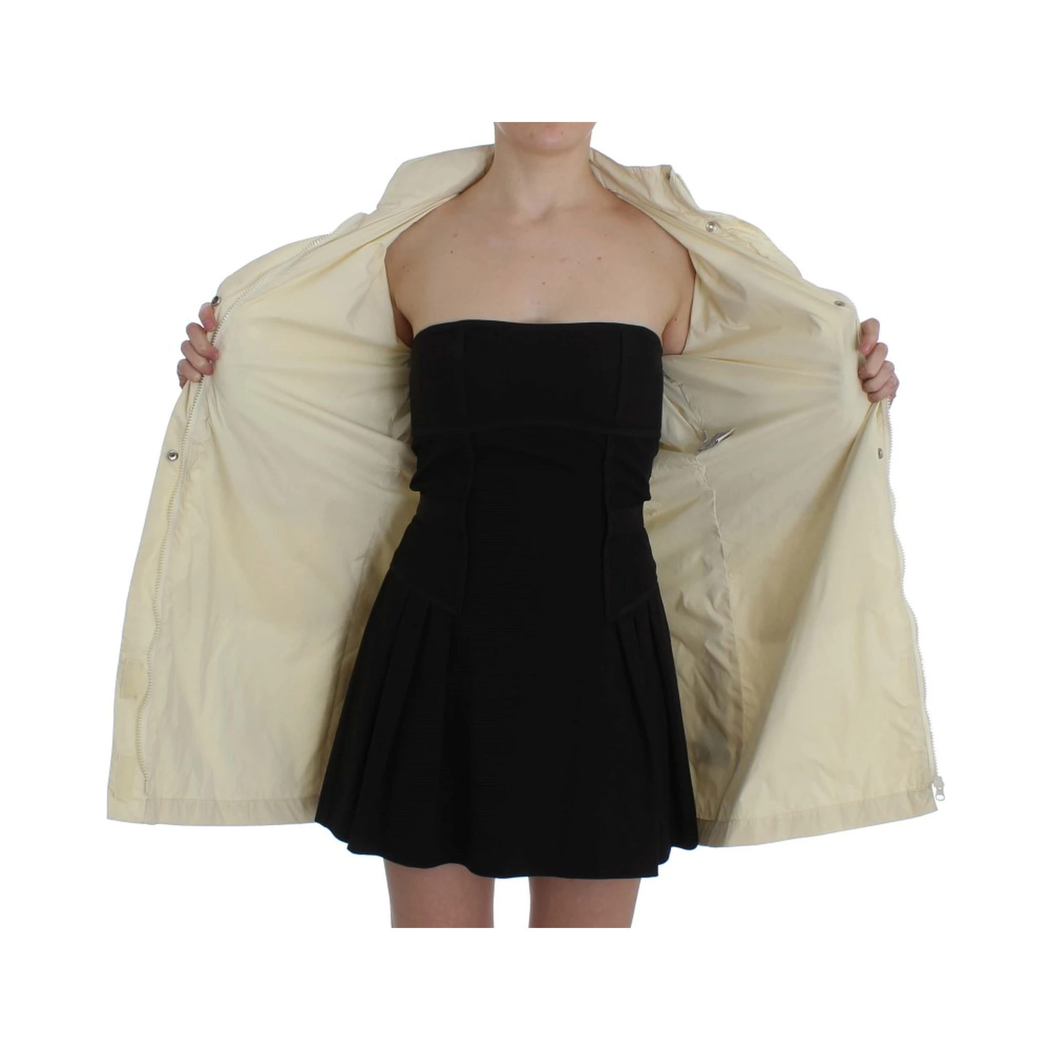 Beige Weather Proof Trench Jacket Coat