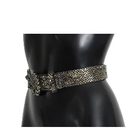 Crystal Buckle Sequined Waist Belt