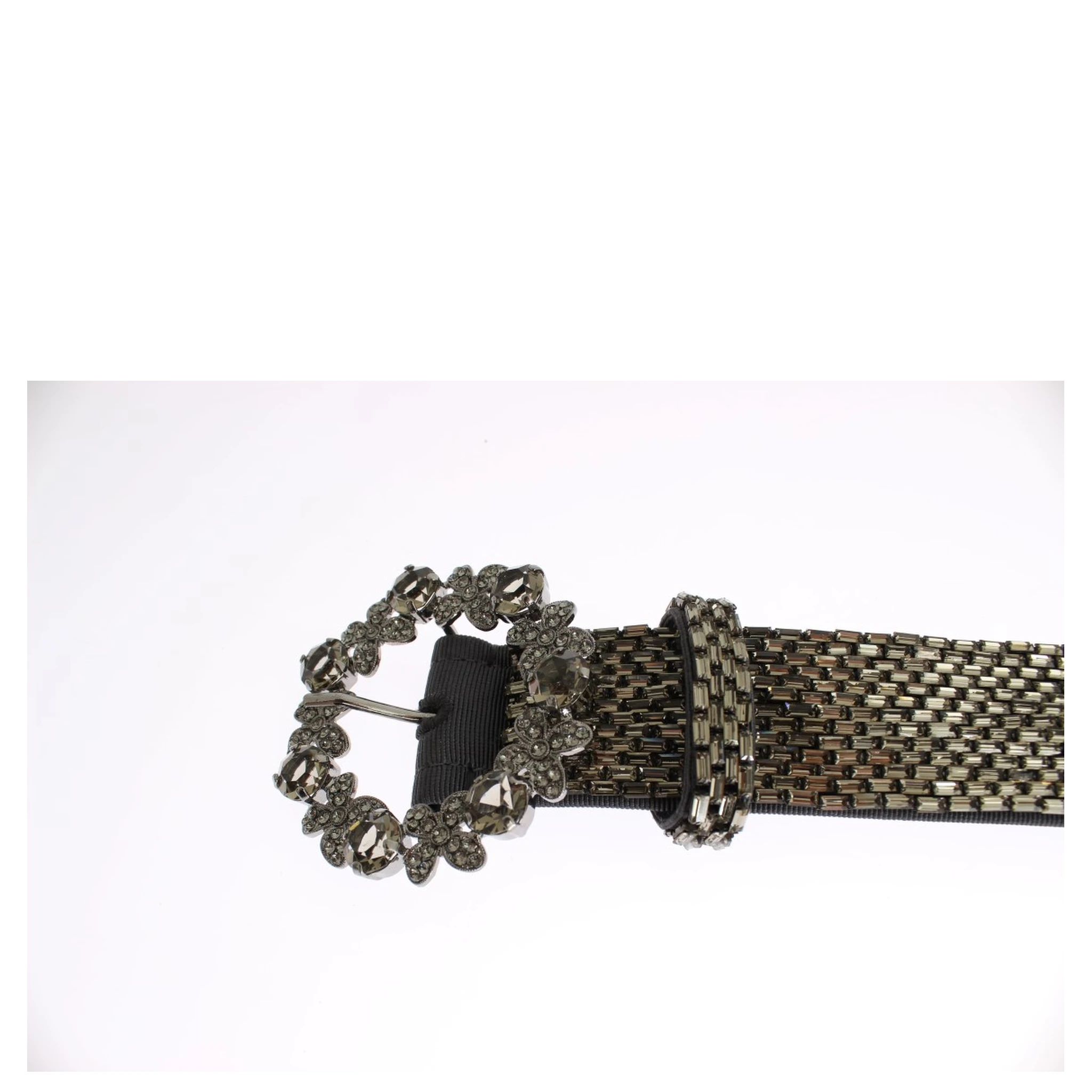 Crystal Buckle Sequined Waist Belt