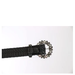 Crystal Buckle Sequined Waist Belt