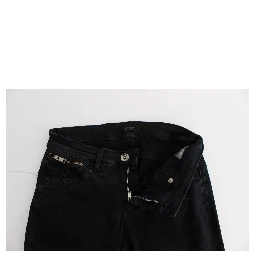 Black Cotton Slim Fit Denim Jeans