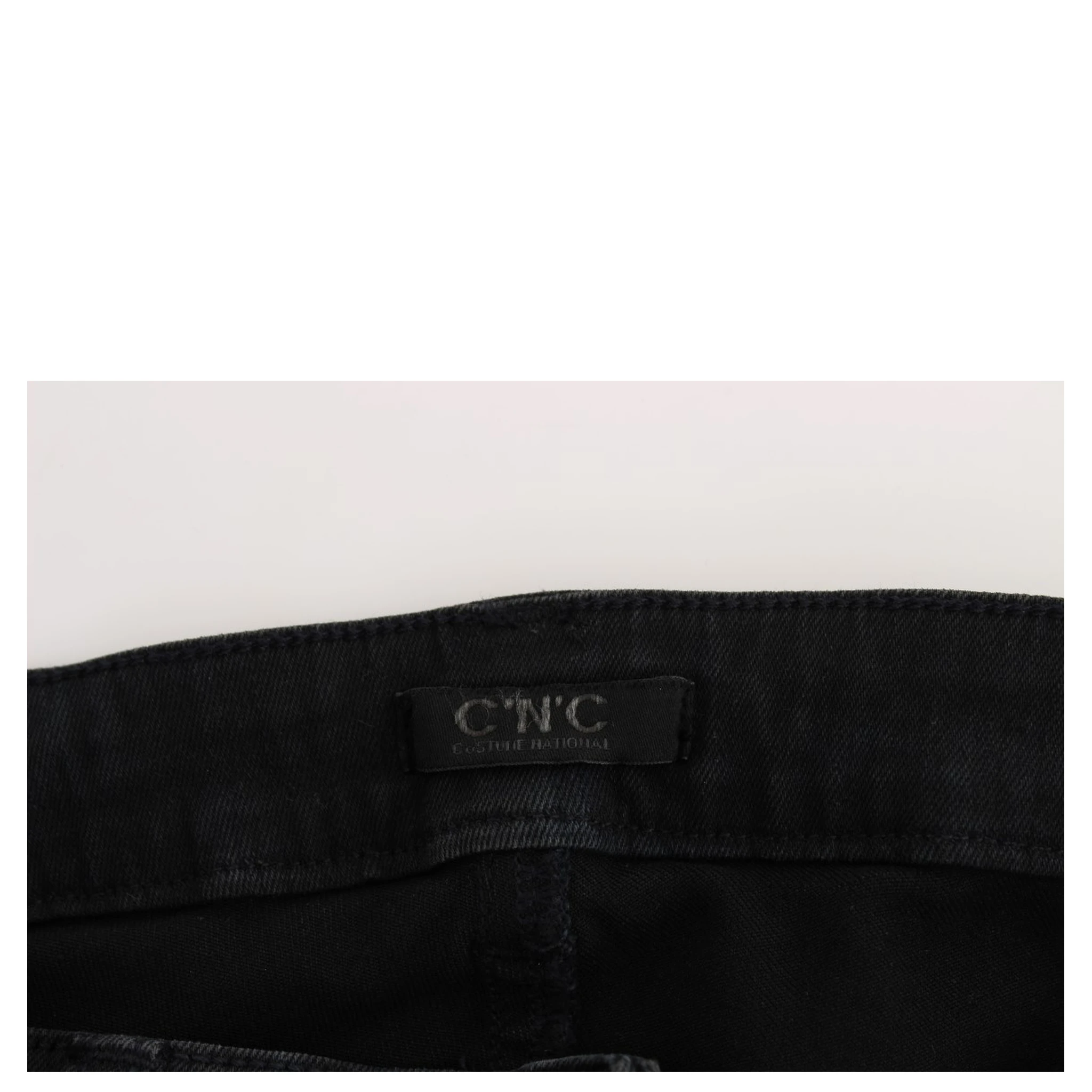 Black Cotton Slim Fit Denim Jeans