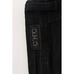 Black Cotton Slim Fit Denim Jeans