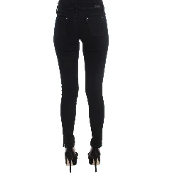 Black Cotton Slim Fit Denim Jeans