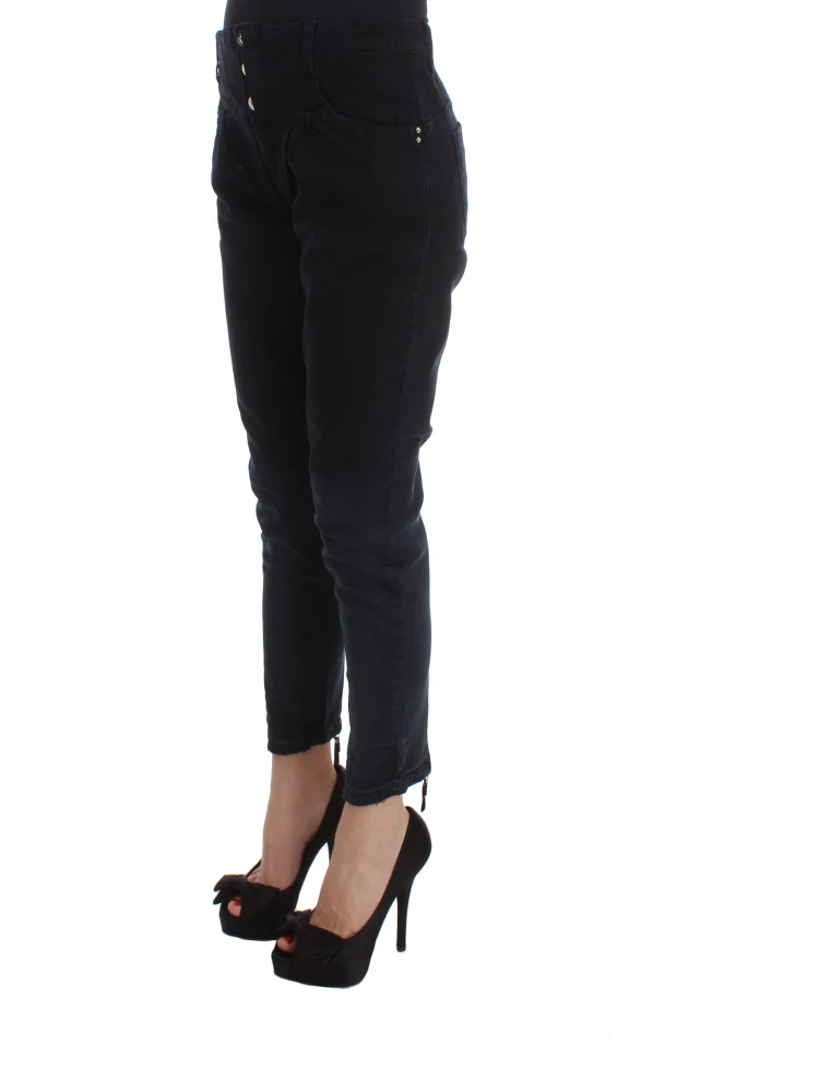 Black Cotton Slim Fit Cropped Jeans alternative