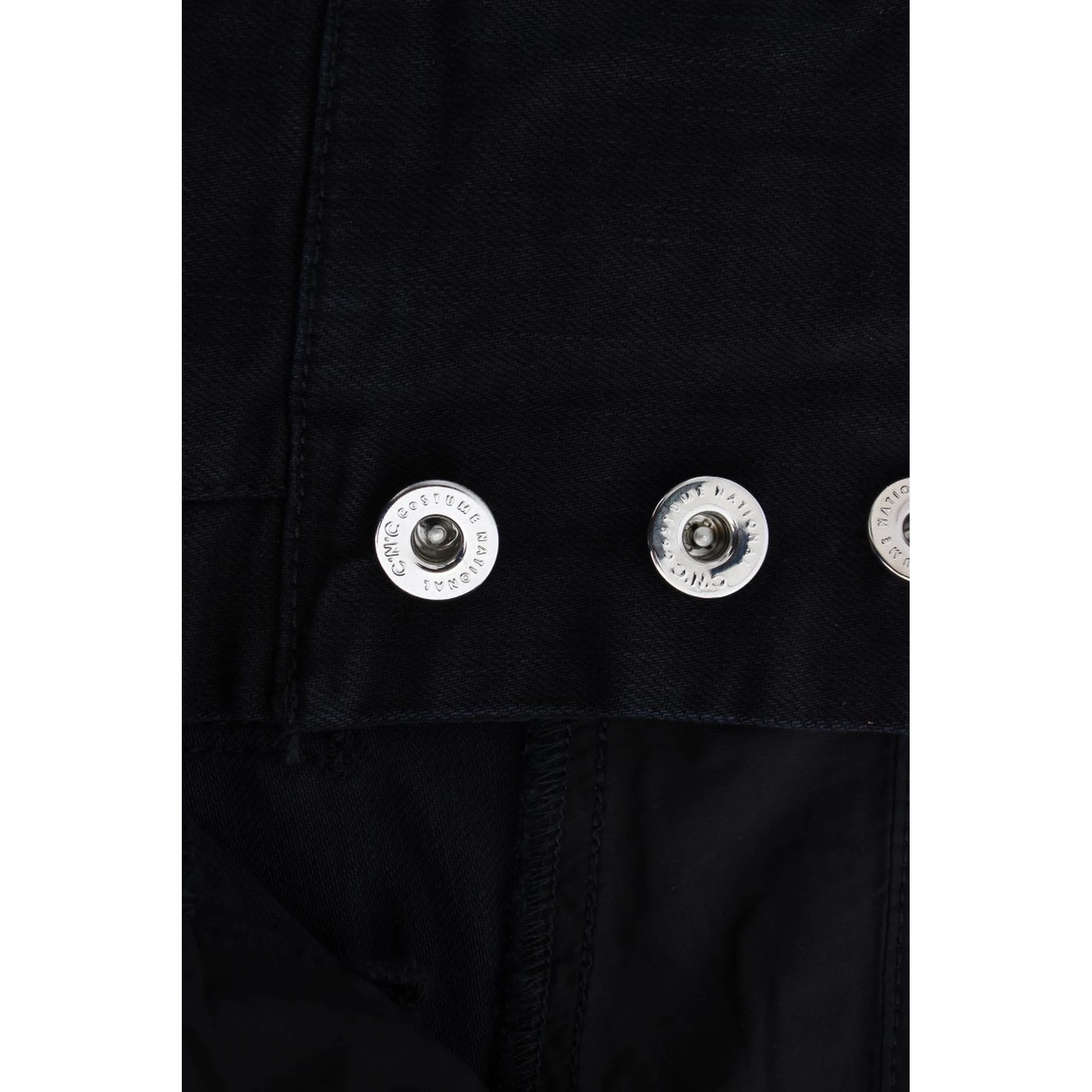 Black Cotton Slim Fit Cropped Jeans