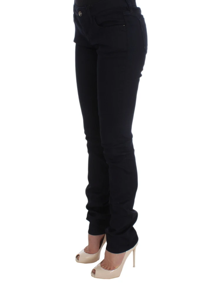 Blue Cotton Blend Slim Fit Jeans alternative