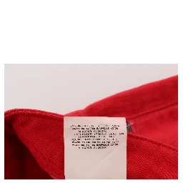 Red Cotton Blend Super Slim Fit Jeans