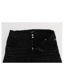 Black Cotton Slouchy Slims Fit Jeans