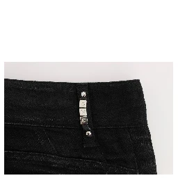 Black Cotton Slouchy Slims Fit Jeans